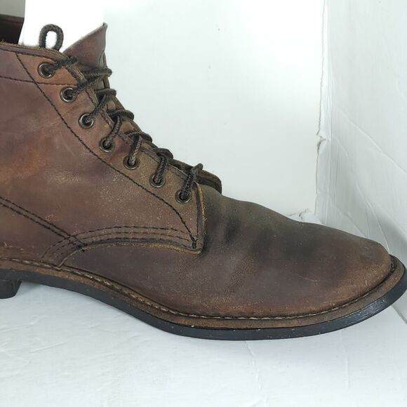 Red Wing Men\'s Merchant 8064 US10 Amber Brown Leather Lace-Up Boots BMade in USA main image 16